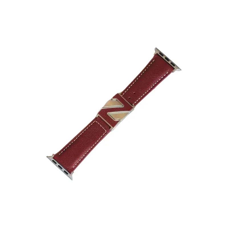 NCFCK Watch Band Apple Compatibility Cowhide Leather Material-7
