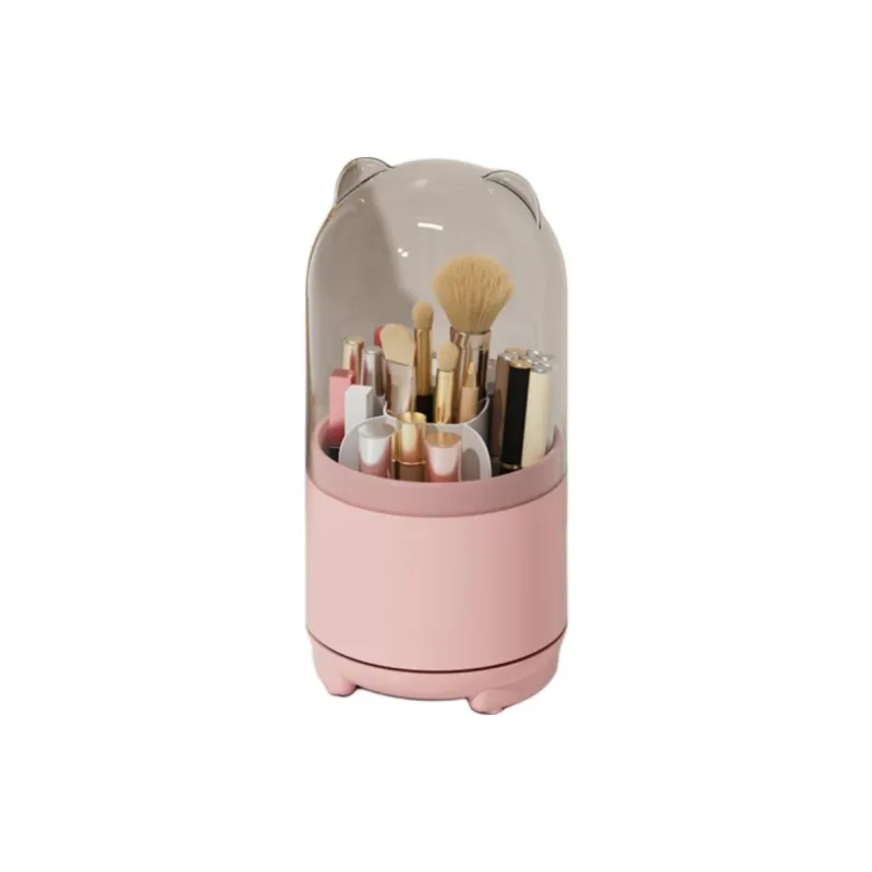 Ji Shengrui Rotating Dust Free Eye Shadow Brush Powder Brush Desktop Eyebrow Pencil Eyeliner Brush Set-4
