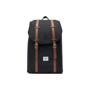 Herschel Polyester Travel Mountaineering Double-Shoulder Backpack Laptop Bag Regular Unisex Black
