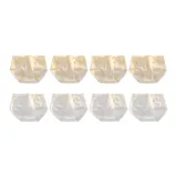 8-Pack (4 Yellow Cream+4 White)