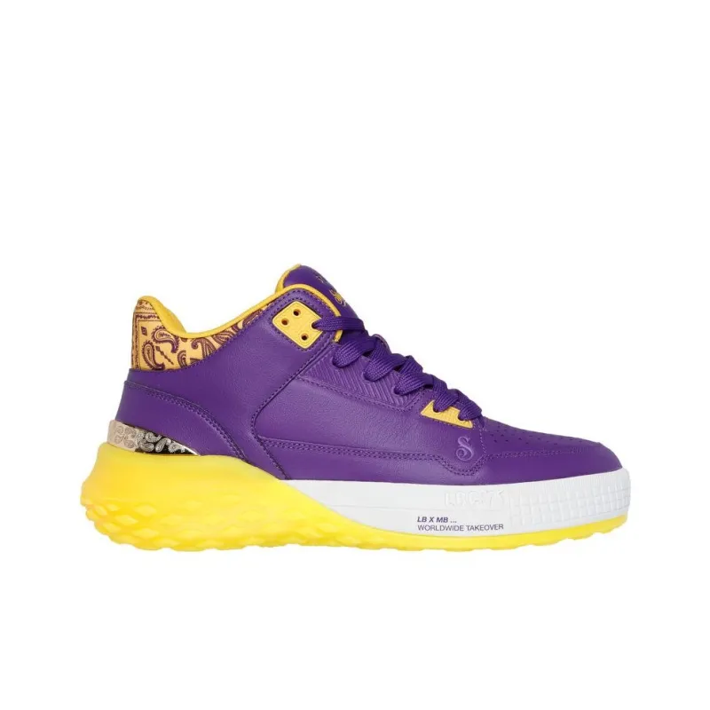 Snoop Dogg x Skechers Anti-Slip Wear-Resistant Low-Top Casual Running Shoes Men's Purple-1