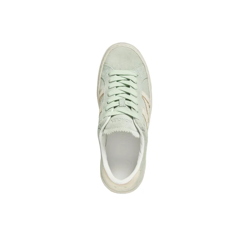 Moncler Monaco Low Top Skateboard Shoes 3cm Women's Green-2