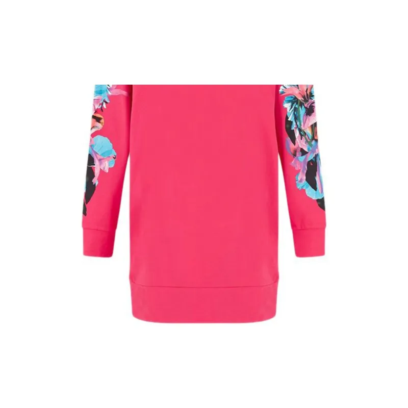 EMPORIO ARMANI EA7 Long Sleeved Dresses Women's Peach Pink-6
