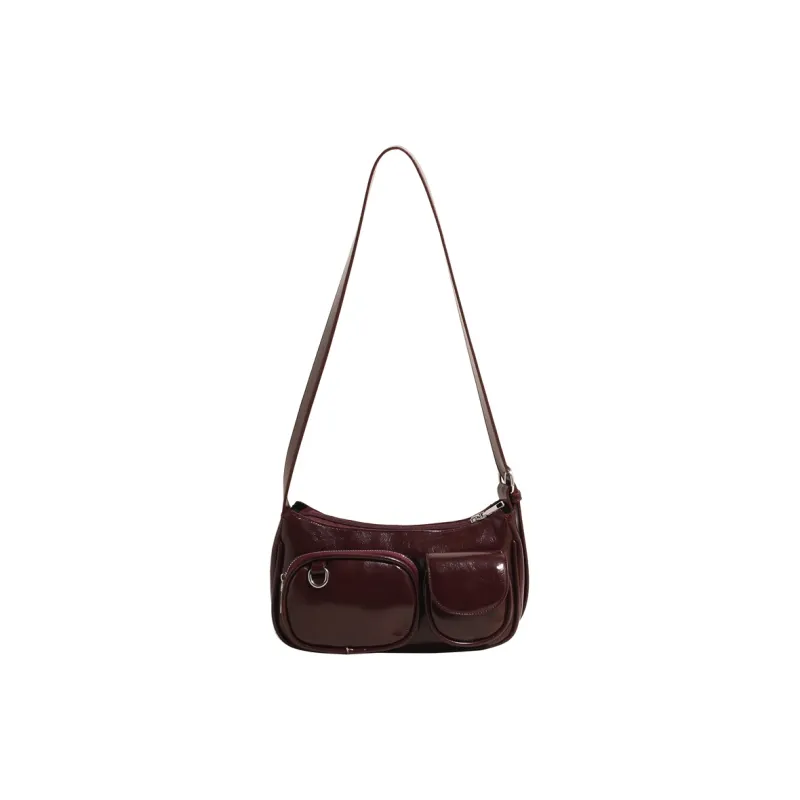 BAODIDAISHU PU Commute Shoulder Bag Crossbody Bag Medium Size Women's Multicolor-25