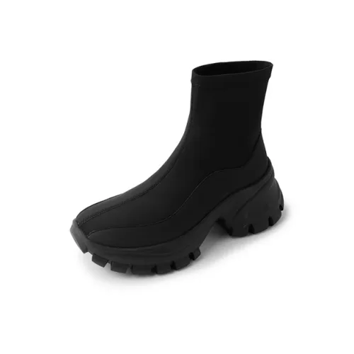 XIAOAJUE Ankle Boots 7cm Women's Black