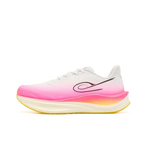 QIAODAN Strong Wind 3TR Running Shoes Women's Low Top Jordan White/Neon Pink