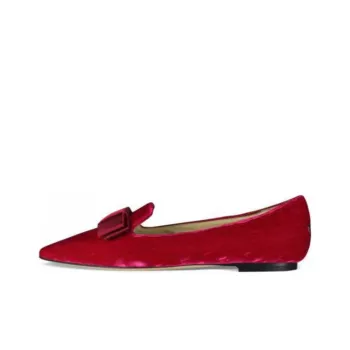 Jimmy Choo Gala Casual Single Shoes Women's Red