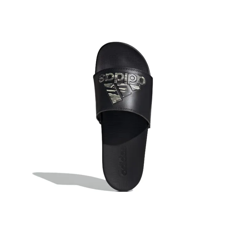 Adidas Adilette Comfort Slides Core Black Silver Pebble-4