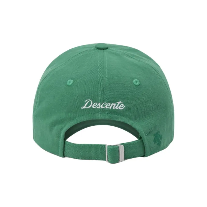 DESCENTE Cotton Baseball Caps Unisex Green-1