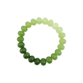 ZUNCAI Bracelets White Jade/Pale Greenish White Jade Unisex