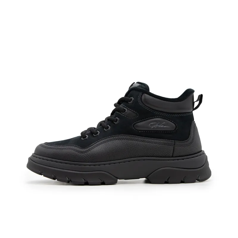 Satchi High Top Casual Shoes Men's Black-0