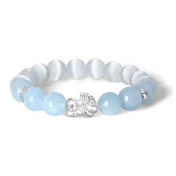 PARAS KORS Glass Cat Eye Bracelets Women's