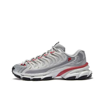 FILA FUSION BRACKET Starship Wear Resistant Slip Resistant Low Top Casual Shoes Men's Gray Red