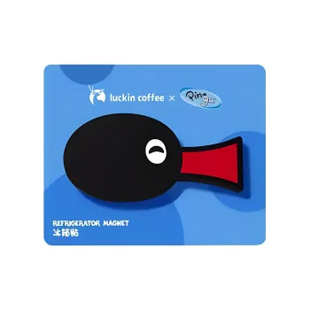 LUCKIN COFFEE X Pingu Collaboration, Minimalist Style Anime / Games Fridge Magnets