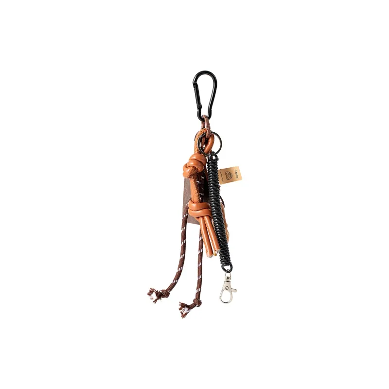 Vigno Polyester Charm Medium Size Unisex Brown-5