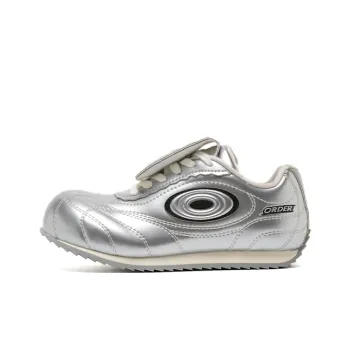 OLD ORDER Slip Resistant Height Increasing Low Top Casual Shoes Unisex Silver