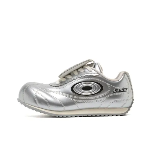 OLD ORDER Slip Resistant Height Increasing Low Top Casual Shoes Unisex Silver
