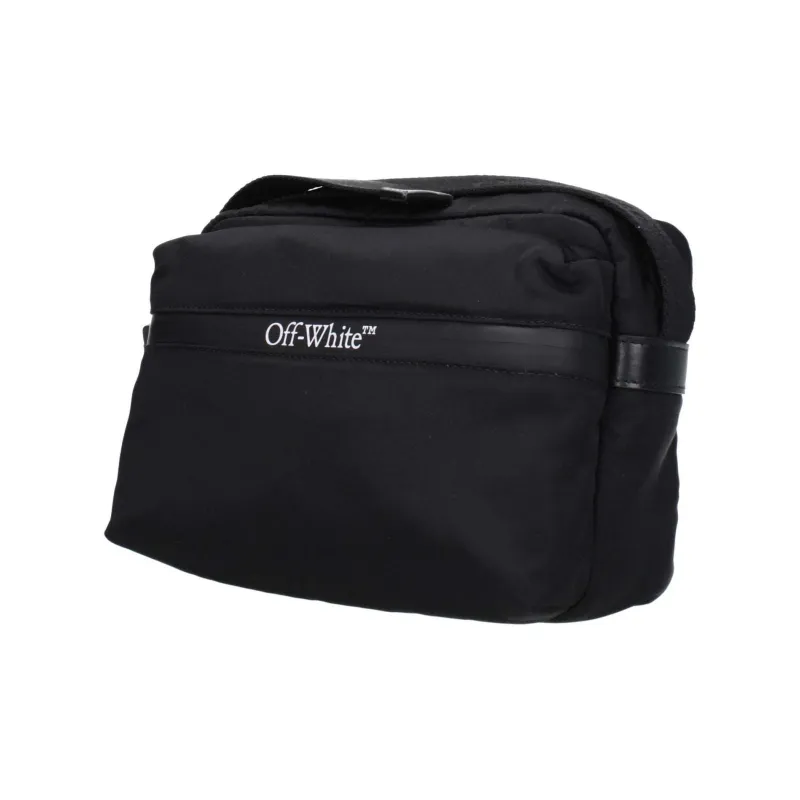 OFF WHITE Polyamide Shoulder Bag, Crossbody Bag Medium Size Men's Black-1