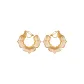 Colored Glaze (Liúlí) Gold Clip-on Earrings