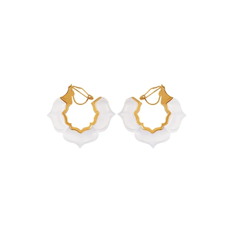 Bi disc 192 Silver Earrings Unisex-25
