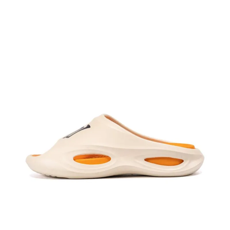 Pnj EVA Slip Resistant Slide Slippers Unisex Beige Orange-0