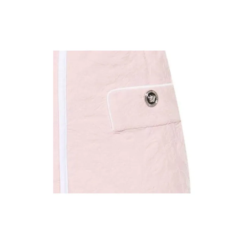 VERSACE Patterned jacquard Mini Skirt-2
