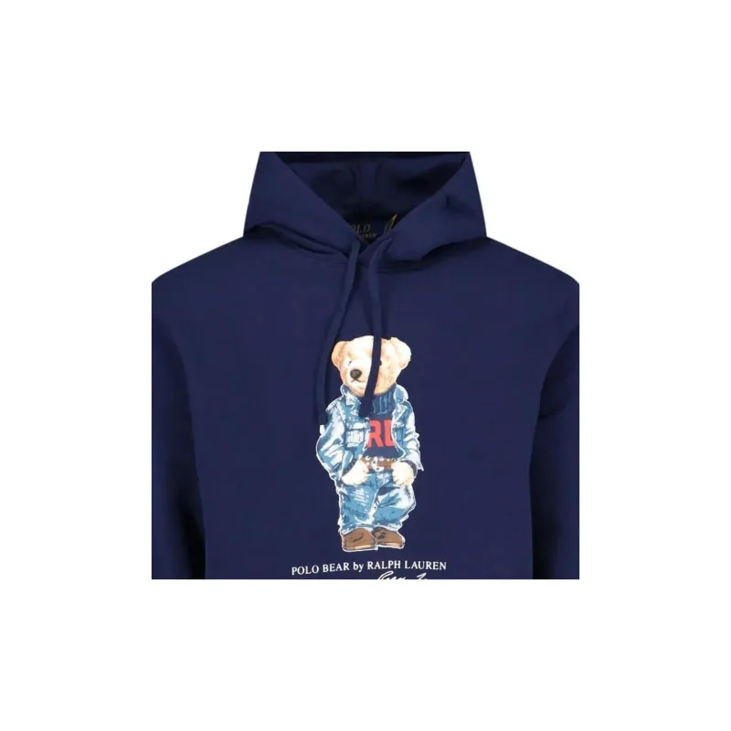 Polo Ralph Lauren Denim Bear Seasonal Fleece Sweatshirt-5