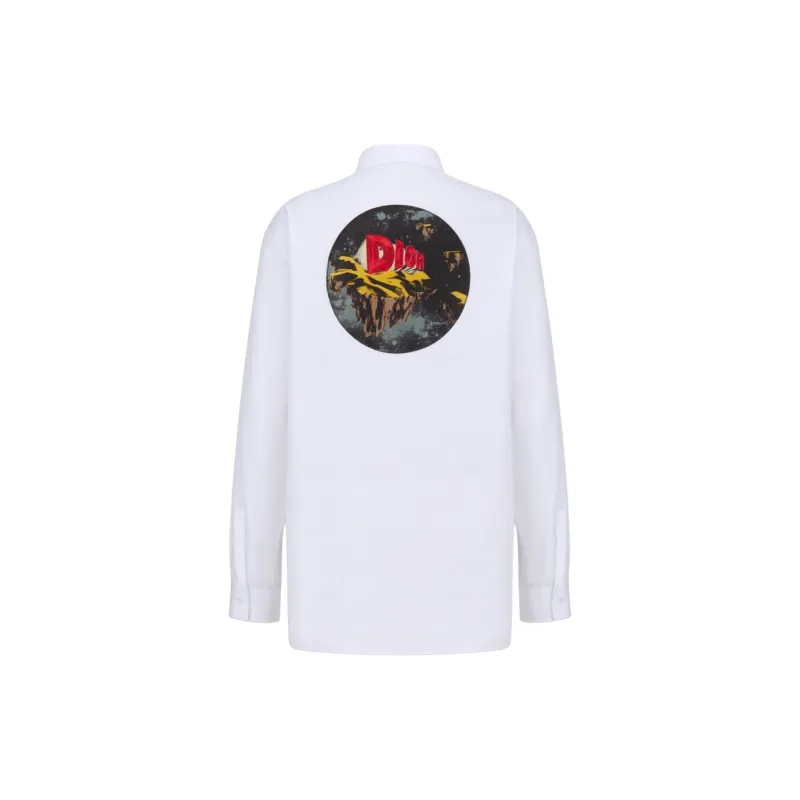 DIOR Homme Graphic Print Long Sleeved Shirt-1