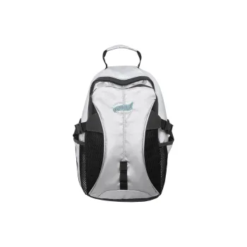 Debecca Nylon Backpack Large Size Unisex Silver Gray