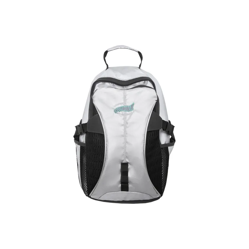 Debecca Nylon Backpack Large Size Unisex Silver Gray-0