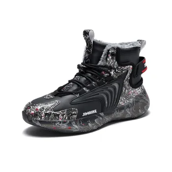 King Jinmai Slip Resistant High Top Casual Shoes Men's