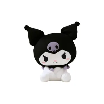 Sanrio Kuromi Sitting Posture With Head Tilt Dolls Plush Doll 35cm Height