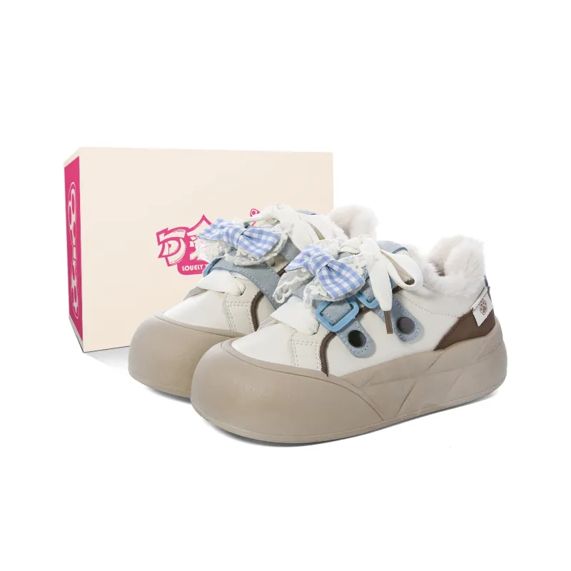 Lovely You Warm Wear-Resistant Lightweight Low-Top Skateboard Shoes Women's-18
