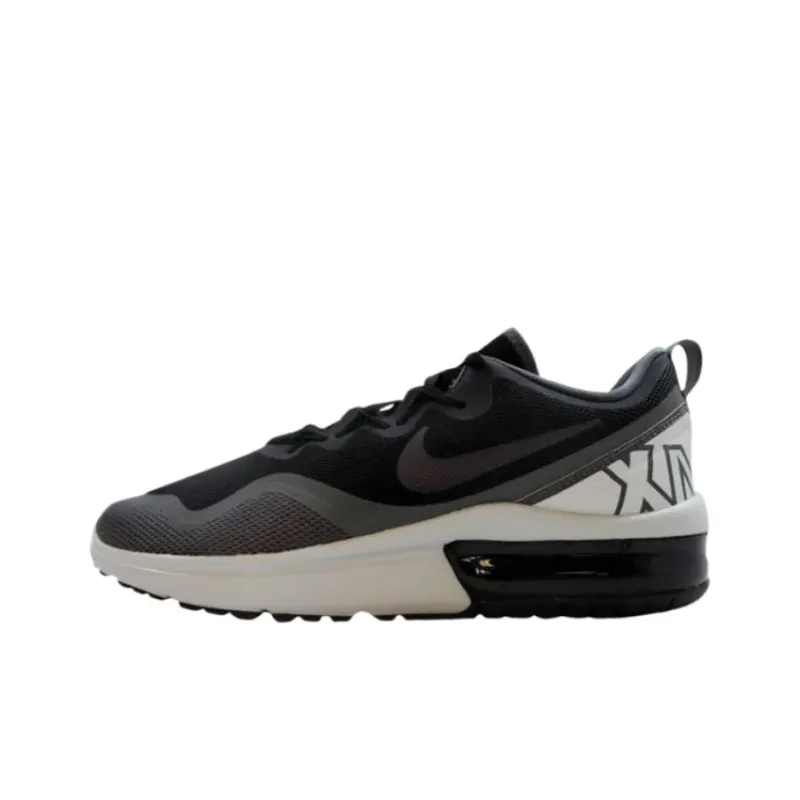 Nike Air Max Fury Anti Slip Wear Resistant Low Top Casual Running Shoes Women's Black-0