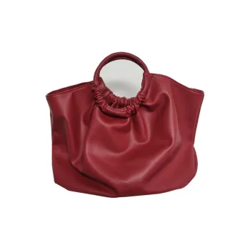 BEMIX PETS PU Handbag Women's Deep Red
