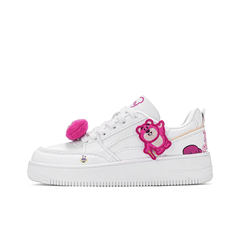 MINISO Low-Top Skateboard Shoes Women's White-1