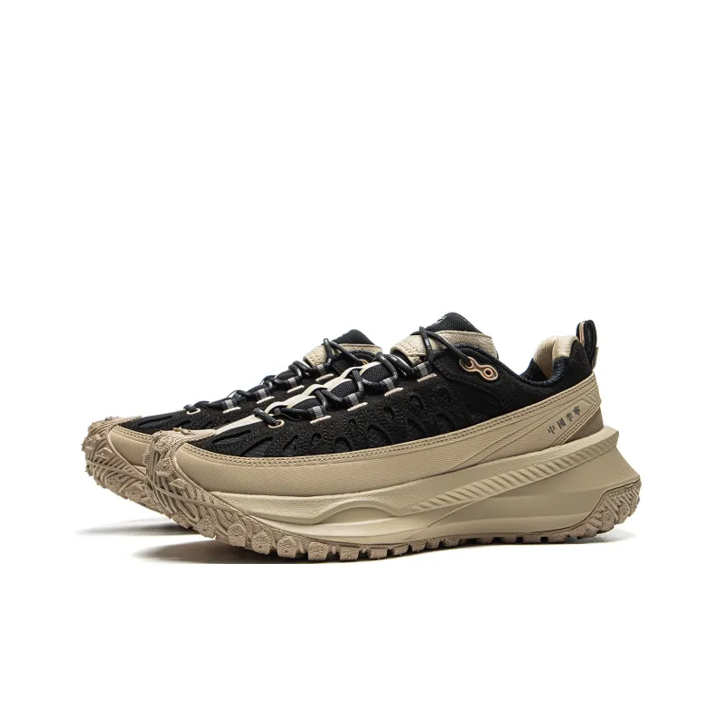 MEDM x LiNing Travel Hero CRC Wear-Resistant Slip-Resistant Cushioning Low-Top Casual Shoes Unisex Black Brown-2