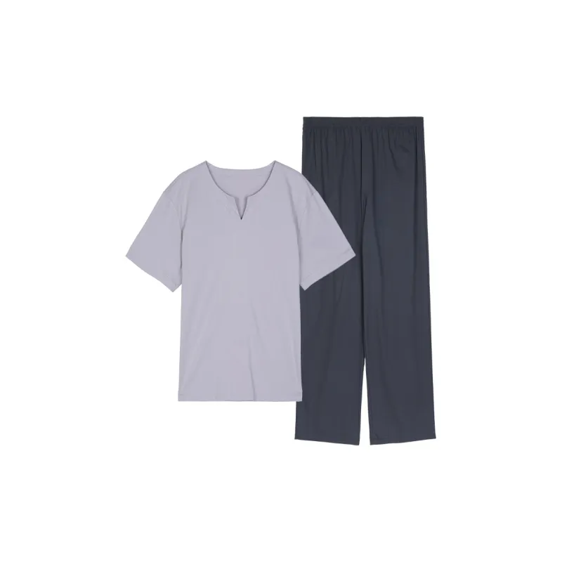 EMBRY FORM Pajama Set Men's Light Gray-5