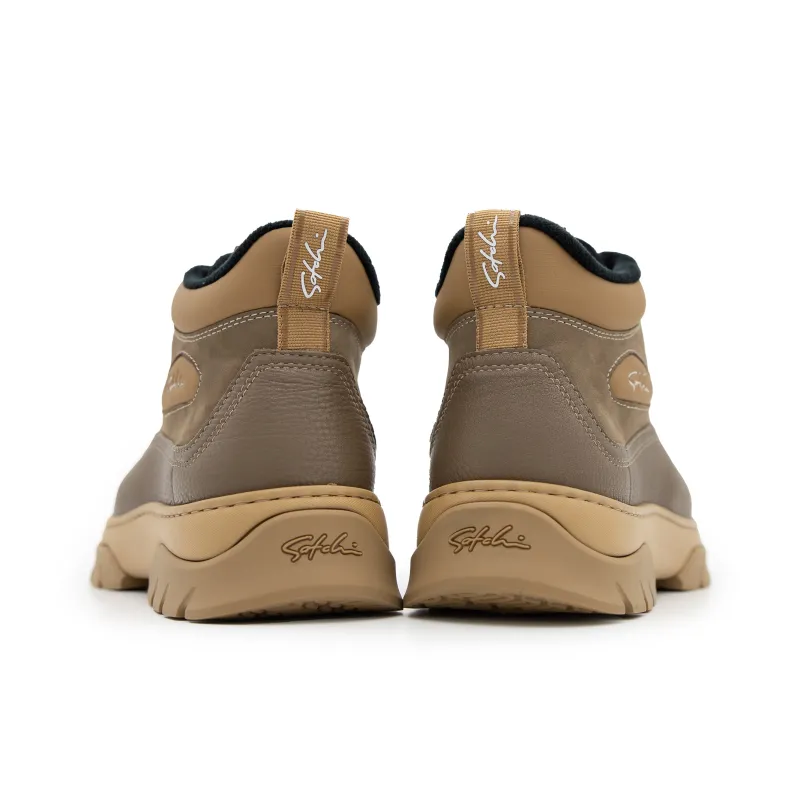 Satchi Anti Slip Wear Resistant High Top Casual Shoes Men's Coffee-4