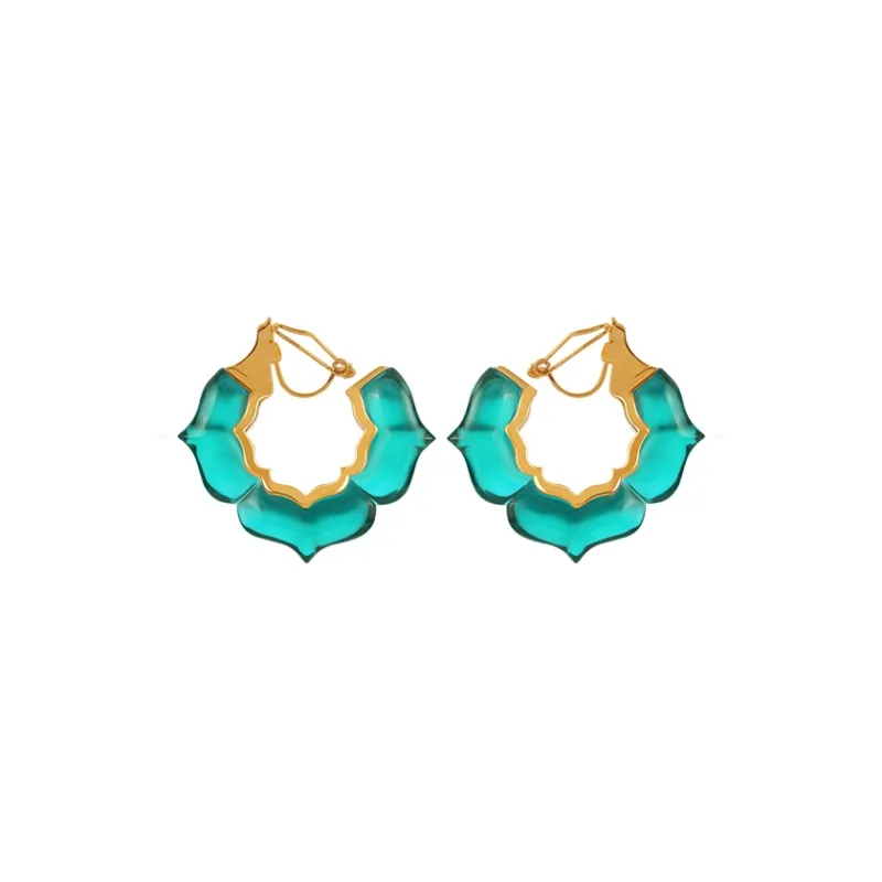 Bi disc 192 Silver Earrings Unisex-23