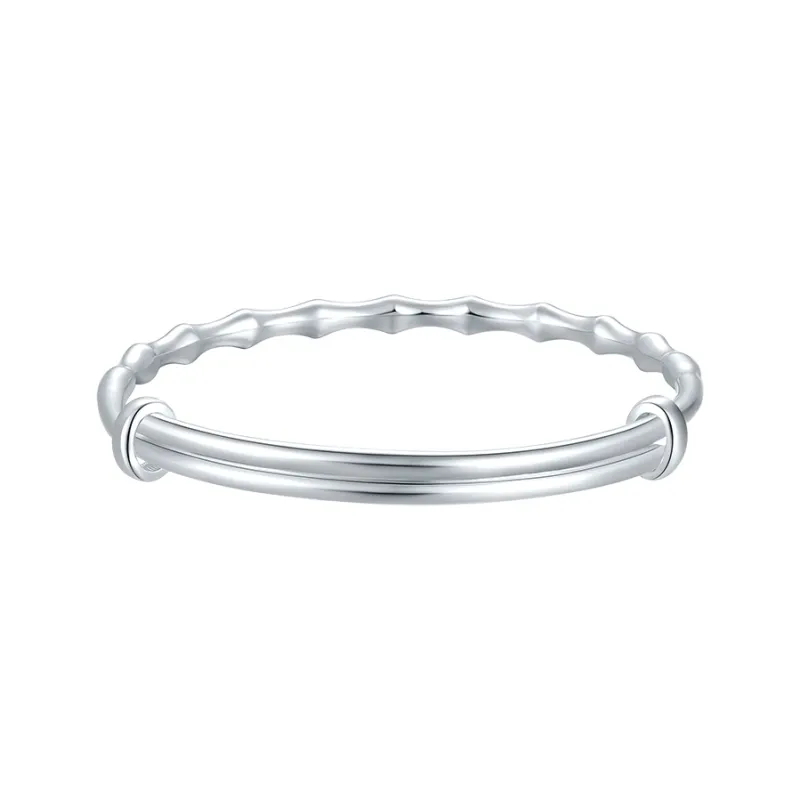 JINGUIFU 999 Fine Silver Bangles Women's-3