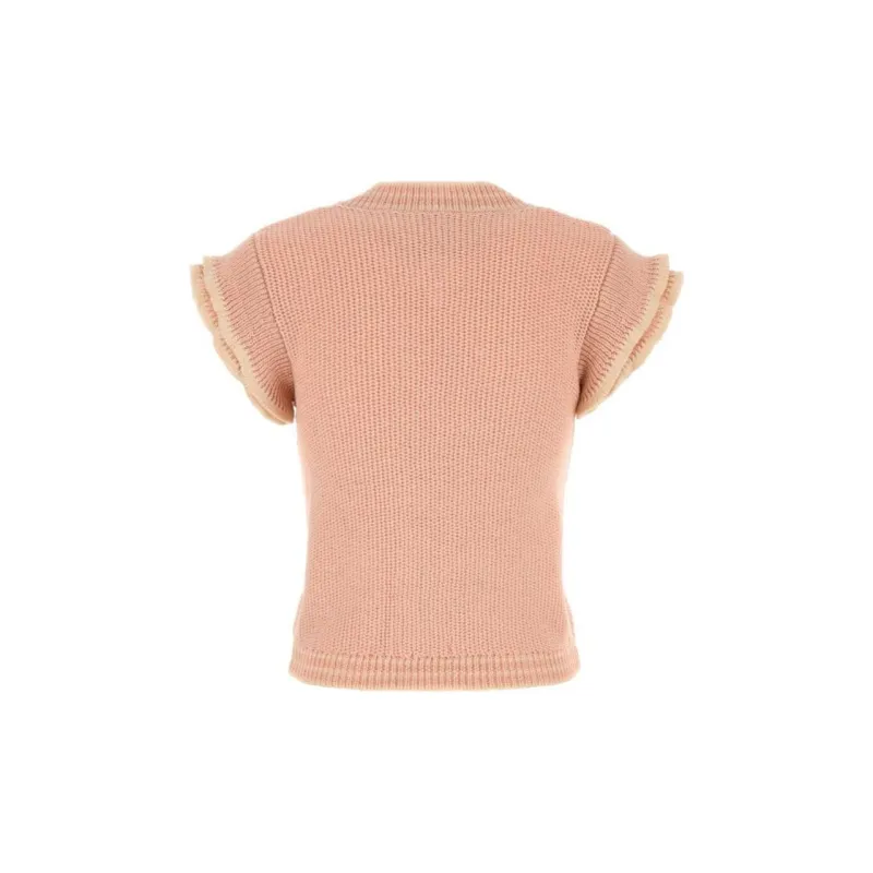Chloé Short Sleeved Knit Top-1
