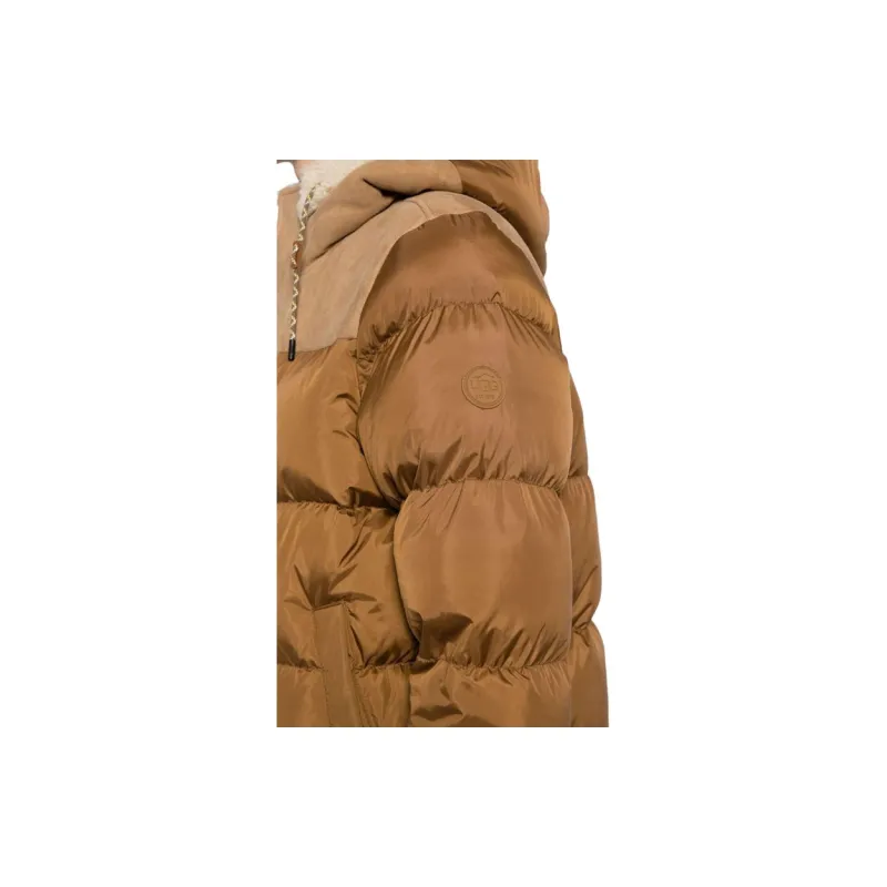 UGG Shasta Shearling trim Hood Padded Jacket-4