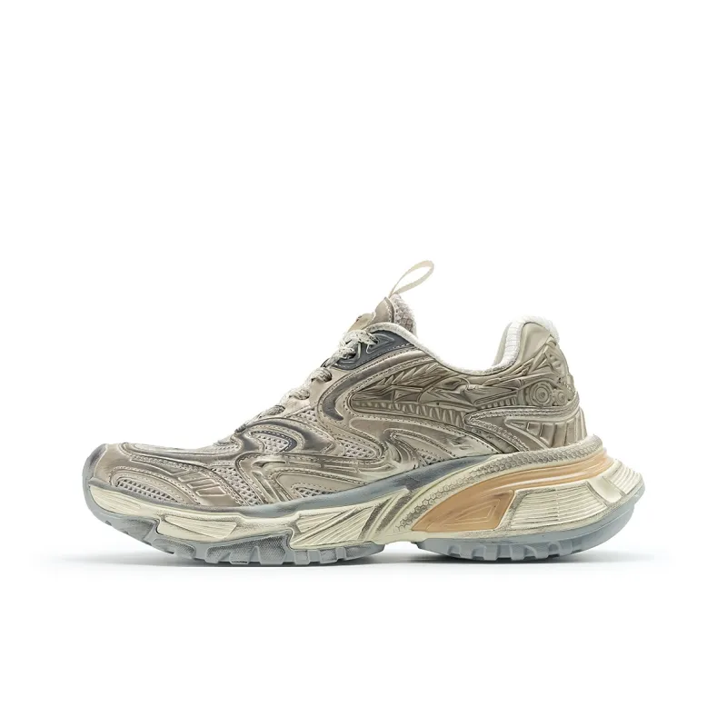 BASLS Moon Exploration Series Mecha Style Breathable Slip Resistant Low Top Chunky Sneakers-29