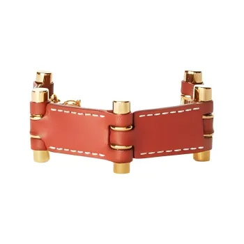 Loro Piana Calfskin Bangles Women's Red Brown