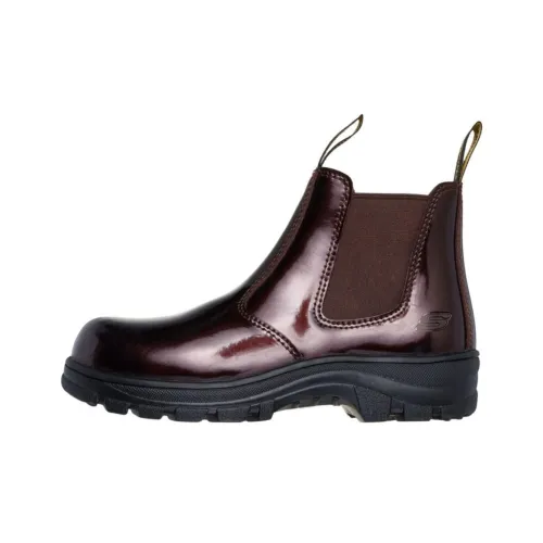 Skechers Work Short Chelsea Heel boots Women's Brown