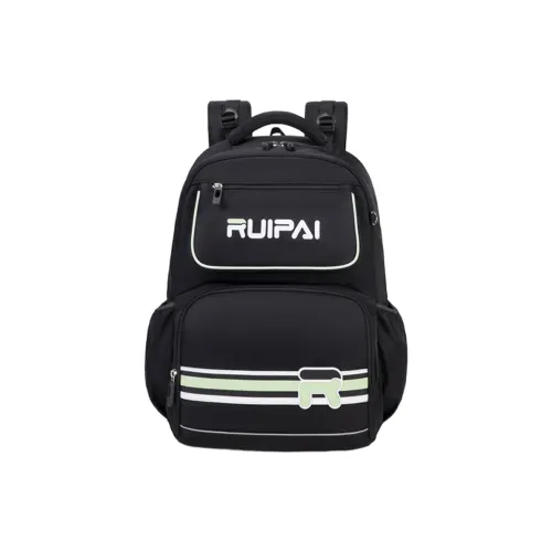 RUIPAI Polyester Pu Backpack Regular Kids' Elegant Black/Interstellar Blue/Taro Purple