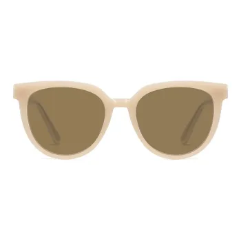 LASHION TR/Memory Plastic Round Sunglasses Women's