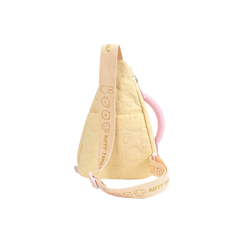 Miffy Fabric Sling Bag Small Size Women's Yellow/Ecru-3