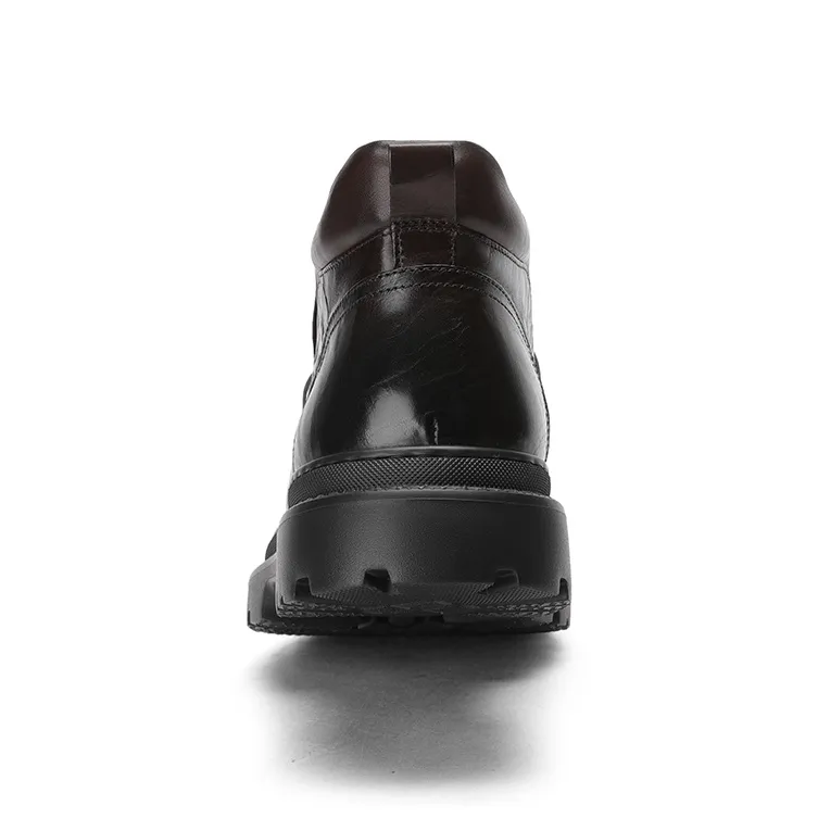 GOLDLION Ankle Boots Men Black/Brown-8